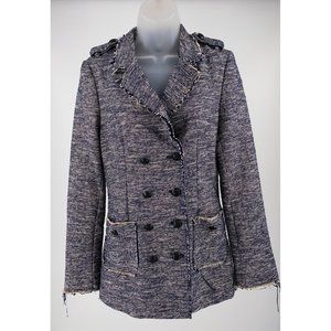 Black Swan Ladies Navy Tweed Peacoat Size Small